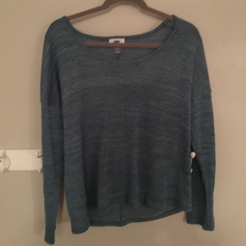 Long Sleeve Blue Top
